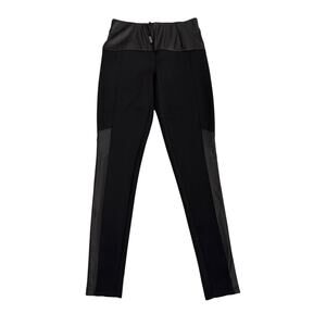 Kardashian Kollection Black Faux Leather Leggings Size Women's XS NWT